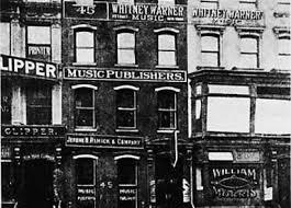 Around 1910, New York City became the music publishing capital.