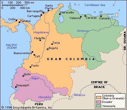 Colombia (see map right) Goals/concerns outlined in The Jamaica Letter Creoles no political or religious