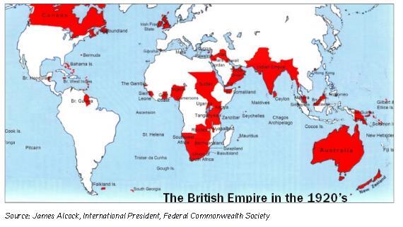 While it is difficult to figure out who claimed what territory from the tables above, we can see that Great Britain controlled a lot of territory based on the total land area and population of the