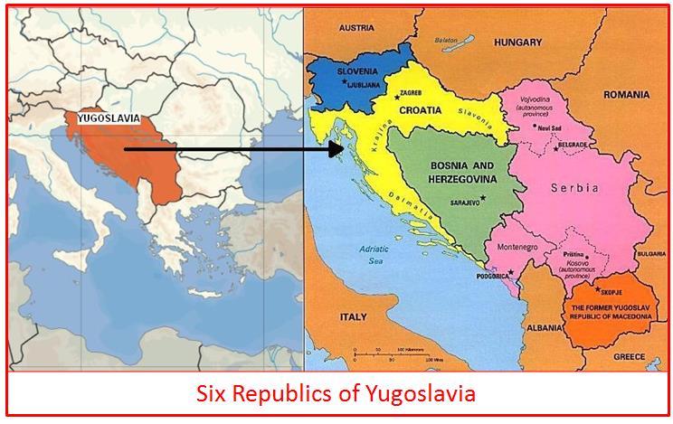 Yugoslavia had become communist in 1945 with Marshal Tito as president. President Tito died in 1980 and the stability of the communist government decreased.