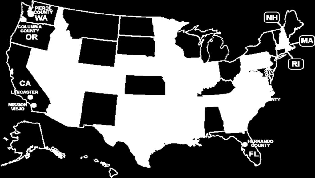 Map of States with e-verify