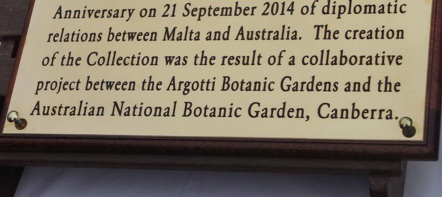 She said the Australian Plant Collection was also intended to give the interested visitor an appreciation of the diversity of Australian plants and also the connections between the flora of Australia