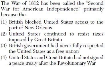 The British never fully respected the U.S.