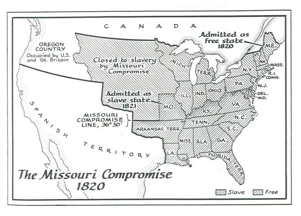 E.) A Series of Compromises Missouri Compromise 1820 Missouri wanted to enter into the Union as a slave state. This would throw the balance between free/slave states off.