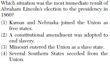 institution of slavery and white supremacy Election of Abraham Lincoln (R) in 1860, to southerners showed that their opinion and voice