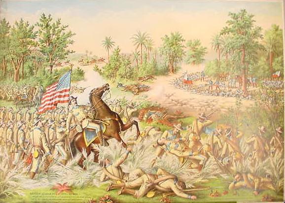 Information About U.S. Foreign Policy on the Philippines The Battle of Quincgua, April 1899, was one of the first major battles of the Filipino-American War.