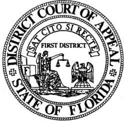 FLORIDA FIRST DISTRICT COURT OF APPEAL