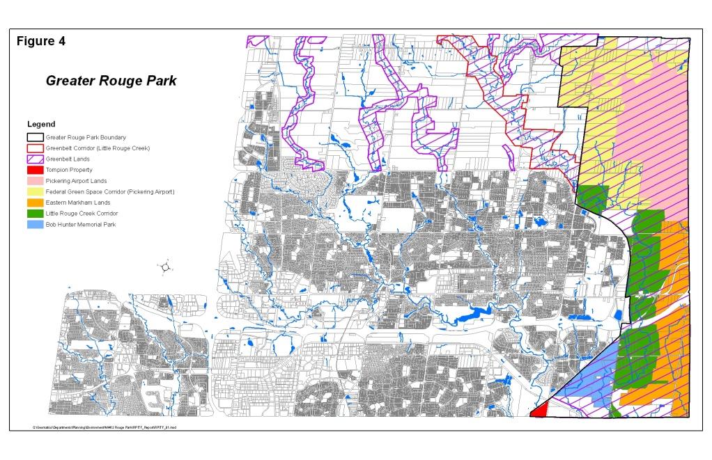 Governance Considerations for Markham 26 Boundaries of the Rouge National Park in Markham Land use activities and