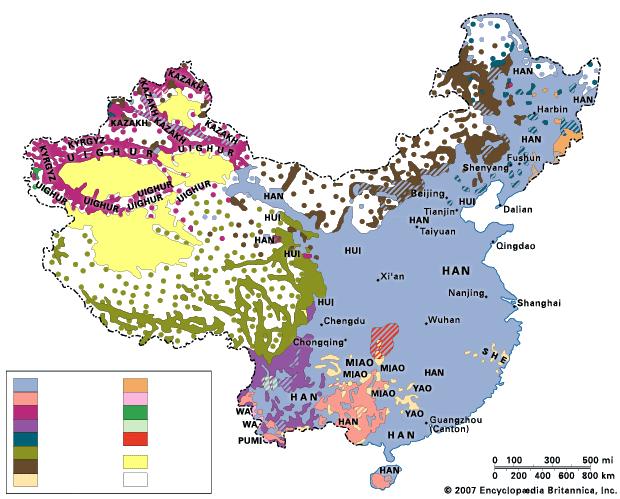 Chinese Tai Turkic Burmic Manchu-Tungus