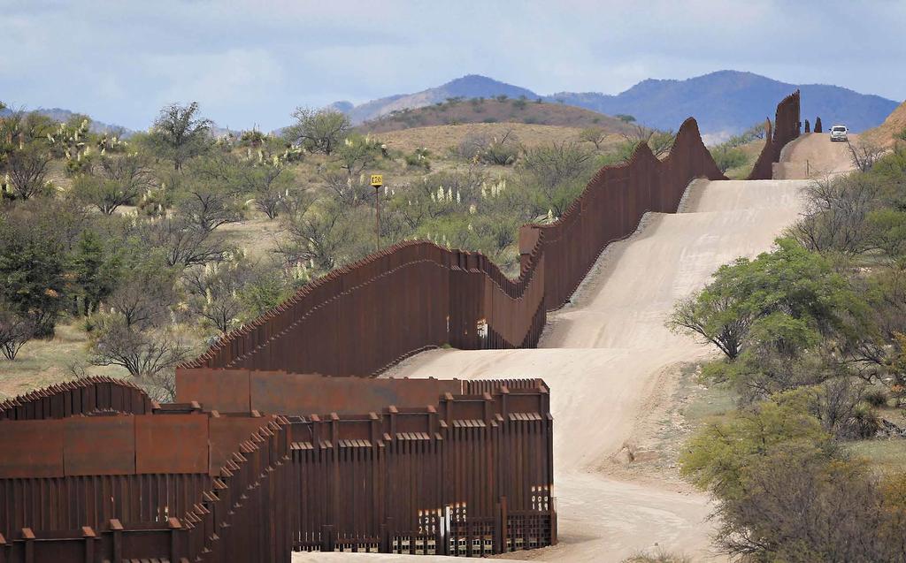 Border fence 6.