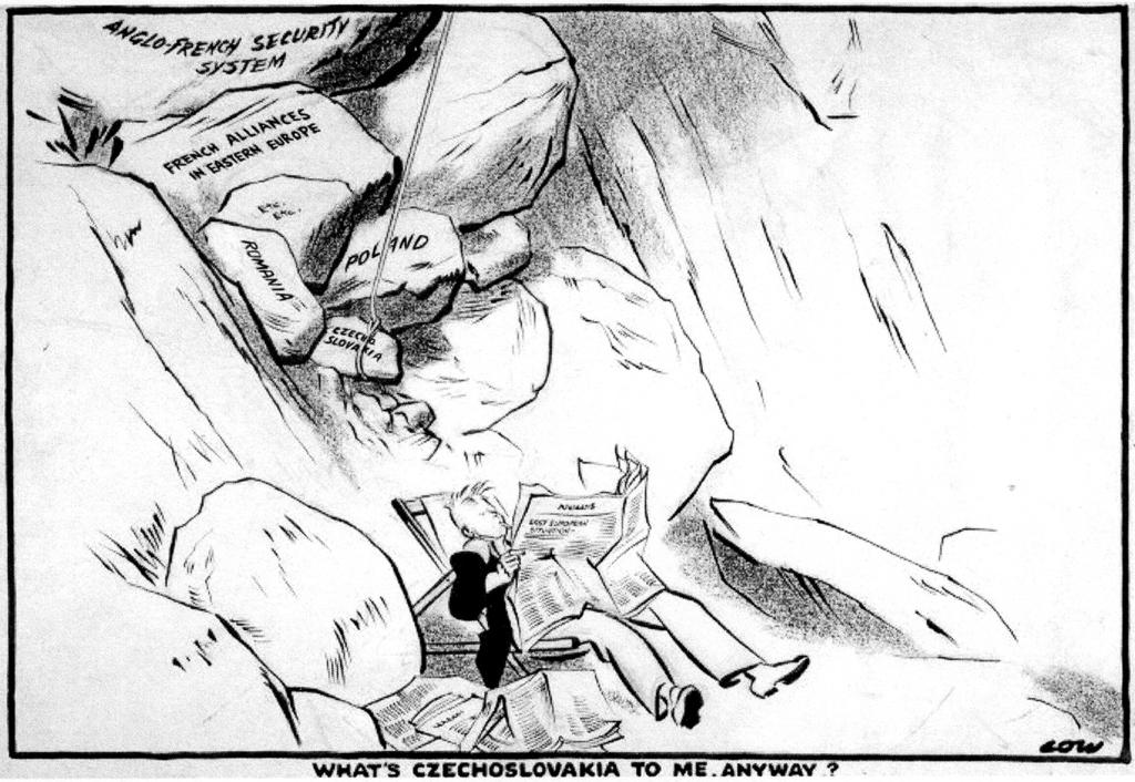 11 SOURCE F A cartoon published in Britain in July 1938. SOURCE G Chamberlain at last came into Parliament, and was cheered frantically by members of all parties.