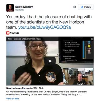 YouTube Creator Interviews SciShow (2,724,011 subscribers) Scott Manley (433,652 subscribers) MinutePhysics