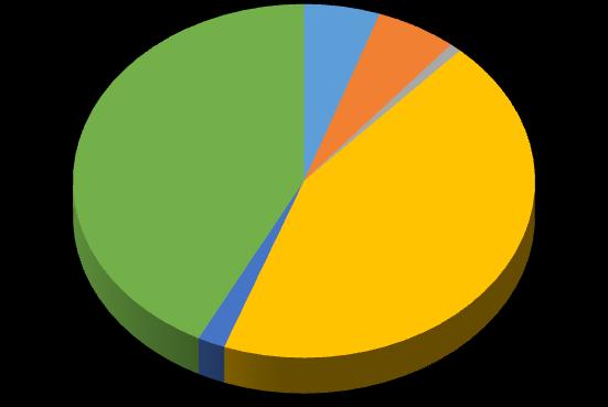 gamovlenili darrvevebis procentuli macveneblebi diagrama 3 42% 5% 6% 44% 1% საბიუჯეტო რესურსების არაეკონომიურად განკარგვა საბიუჯეტო რესურსების არაეფექტიანად განკარგვა ბიუჯეტში მიუმართავი სახსრები