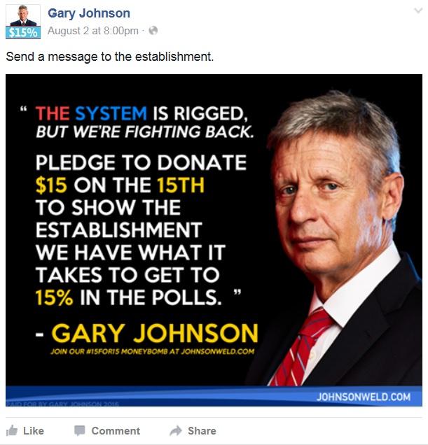 Because you have distributed and shared the fundraising post