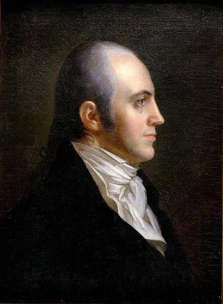 Aaron Burr New York lawyer who was the Vice Presidential candidate when he and Thomas Jefferson ran for President and Vice President in 1796.