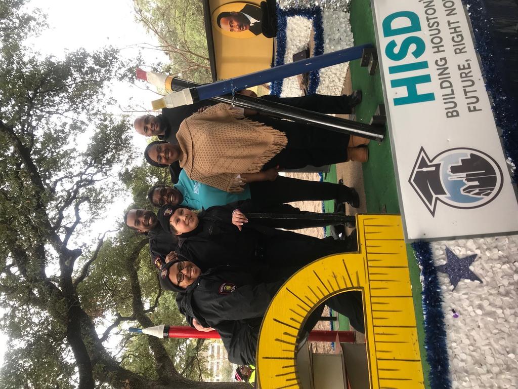 Along with some of his HISD PD colleagues, he shared the district float with Interim Superintendent, Calendar January 24 Parent University, multiple HISD locations, see page 5 January 25 Graduation