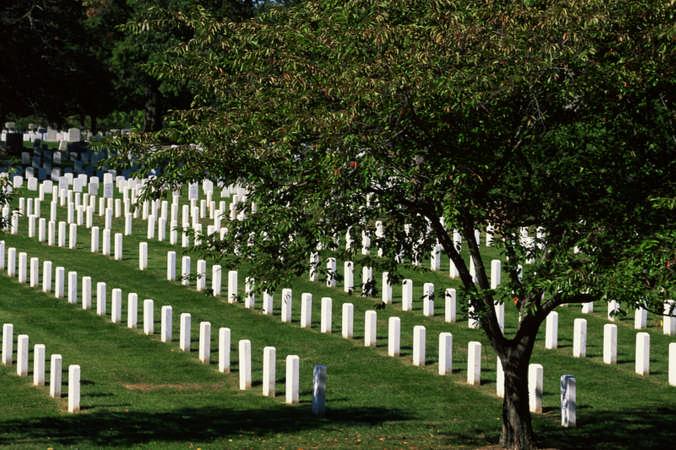 Arlington National Ceetery is located in Arlington, Virginia. It is a ceetery designed to give honor to those that have served in the Ared Forces. Over 260,000 peo are buried in Arlington.