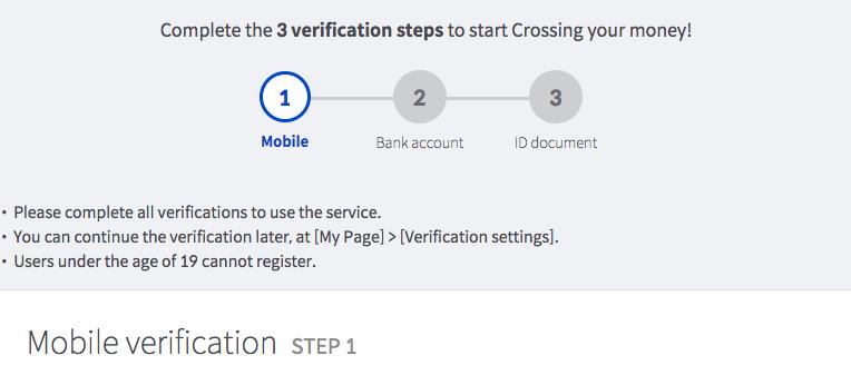 II. User Verification Mobile Verification 