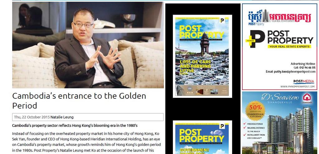 Mr. Ko Sek Yan, Founder and CEO of Meidian International Holding in Hong Kong called