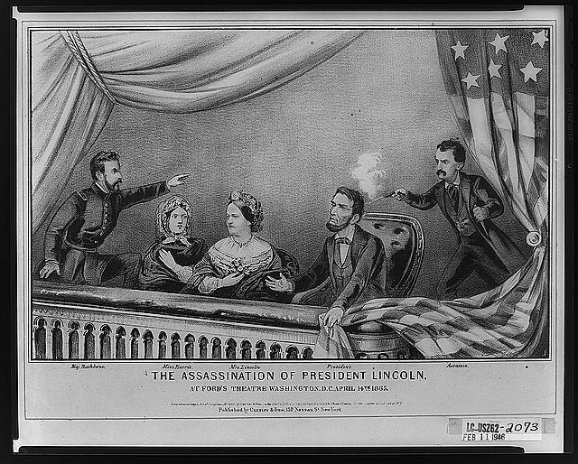 Booth southern sympathizer shot Lincoln in the back of the head.