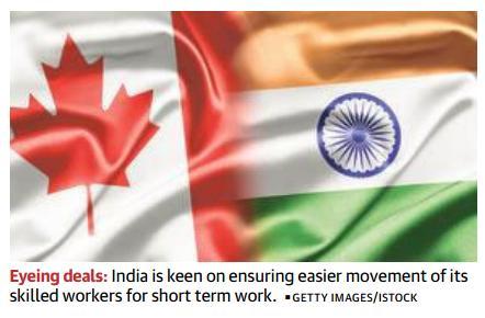 Prelims Focus Facts-News Analysis Page-14- India, Canada may trade off (अदल - बदल ) wish lists India and Canada will next week discuss ways to take forward talks on the proposed bilateral trade and
