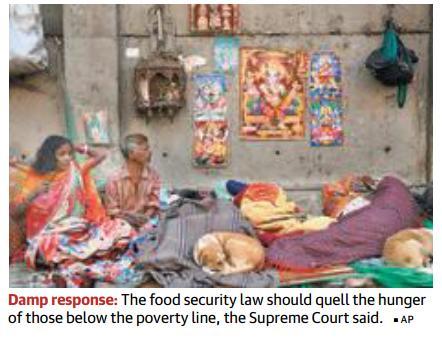 Continue Page-7- Food security: SC raps Centre, States What use is