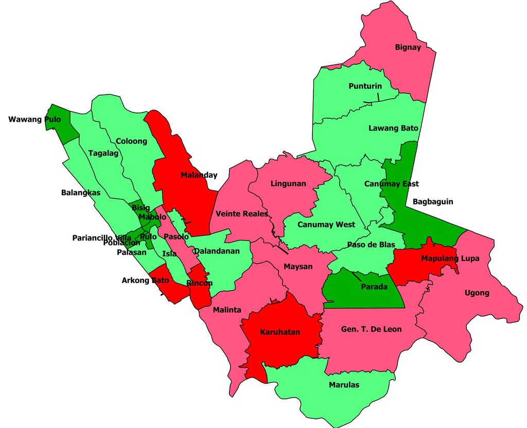 CBMS Poverty Maps: City of Valenzuela Map 9.