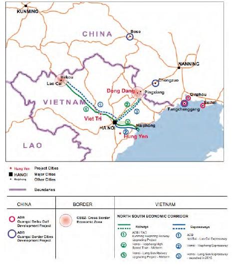 4 Figure 1 GMS-NSEC map. 19. Dong Dang is a border town within Lang Son Province, and serves a major border gate between Viet Nam and the Peoples Republic of China (PRC).