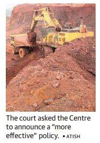 Continue Page-1,10- Illegal miners must pay back in full: Supreme Court National Mineral Policy to prevent the theft of natural resources, Supreme Court directed that mining companies and