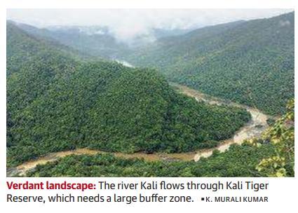 Continue Page-5- Tiger reserve eco-zone runs into trouble The protective cover around Kali Tiger Reserve in Karnataka has been sharply reduced, as the State