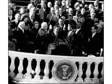 The Inauguration 1961: JFK takes Oath of Office Oath of Office: I do solemnly swear that I will faithfully execute the office of President of the United States,