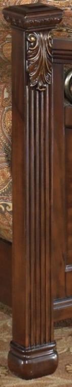 A visual comparison of the ornamental woodwork on the
