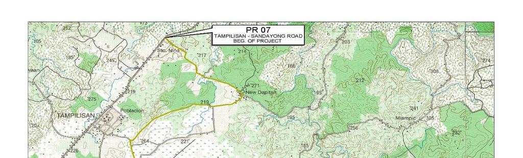 (K1999+065.86) with road to Naga town proper, Zamboanga Sibugay. The total length of PR07: Tampilisan-Sandayong is 17.58 km. C. Civil Works to be conducted Figure 1. Subproject Location 29.