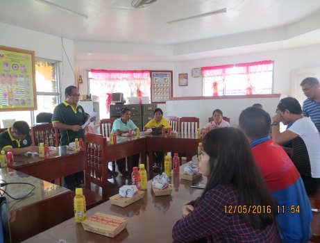 ACTIVITY DATE/TIME VENUE December 7 (Thrusday) Barangay Situbo Gym Barangay Situbo December 8 (Friday) Barangay Sandayong Sandayong, Barangay Hall Coordination Meeting with officials of Tampilisan,