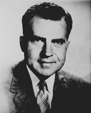 Congressman (later Senator) from CA Became famous for prosecuting Alger Hiss Red Baiter gutter