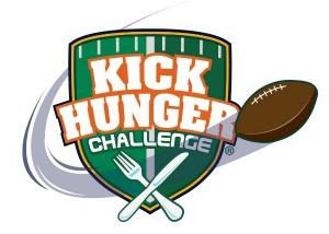 for the Kick Hunger Challenge in association with former Steeler