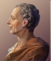 Baron de Montesquieu (1689-1755), French Philosopher - Montesquieu (Mon-Teh-Skew) felt the best way to guarantee that a government does not take away the natural rights of its citizens is to
