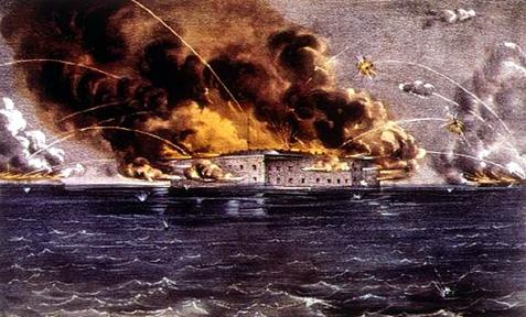 III. The Civil War Begins (con t) F. The Confederates demanded that Fort Sumter surrender to them. The Union commander refused to give in.