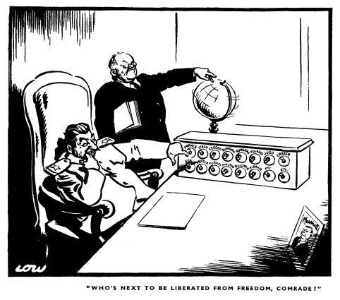 Doc G Source: David Low cartoon in London Evening Standard, March 1948 Q2 - What was "containment" and how was it applied in 1947 48?
