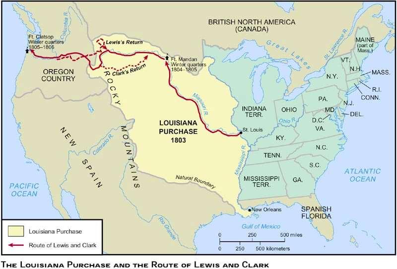 LOUISIANA PURCHASE Meriwether Lewis and William Clark
