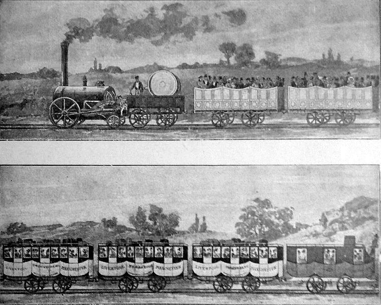 Stephenson Uses the steam engine to