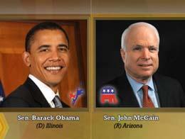 00:33 Still shots of Senator Barack Obama and Senator John McCain HI, I M STACEY DELIKAT.