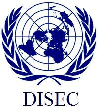 General information on the committee The Disarmament and International Security Committee (DISEC) is a committee that deals with disarmament, global challenges and threats to peace that affect the