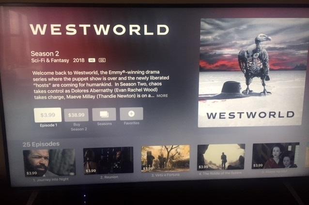 . As shown above, Apple represents that consumers may use the Buy Season feature to purchase the entire -episode season of Westworld for a set total price: $.