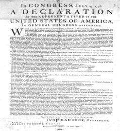Jefferson s draft listed the Americans complaints against British rule and was signed by 55 other delegates from the colonies. The document shocked the world and led to the Revolutionary War.