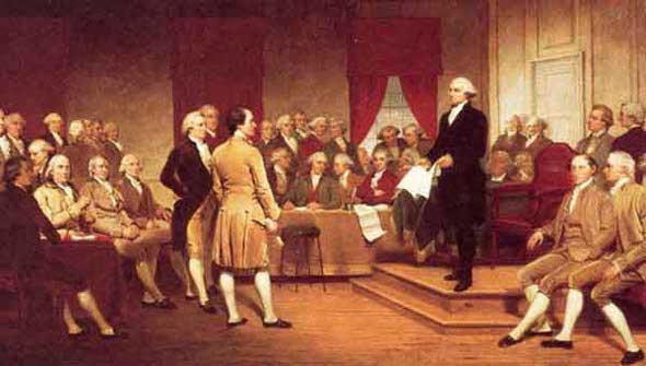 Constitution Convention Washington feared that the nation was verging fast toward anarchy and confusion.