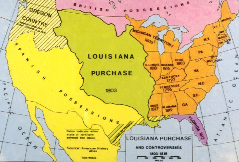 PAGE 54 First, the U.S. couldn t remain isolationist because it had made the Louisiana Purchase.