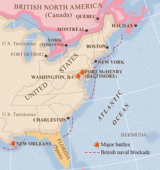 PAGE 73 During the first phase of the war, the British partially blockaded the American