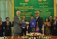 Director, Cambodia Resident Mission Eric Sidgwick and Minister, Ministry of