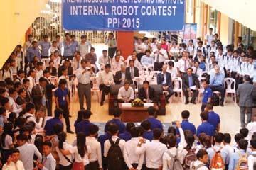 Clockwise from top: ADB President Nakao at Internal Robot